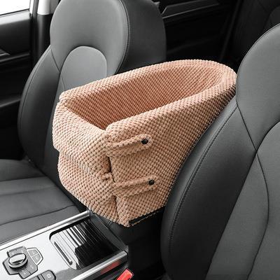 Portable Cat Dog Bed Travel Central Control Car Safety 0 DailyAlertDeals Chocolate 42x20x22cm United States