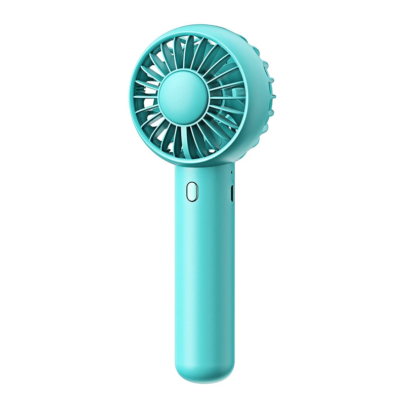 Mini Portable Fan Handheld USB Charging Fan Cooling Electric Fan 3 Speed Adjustment Powerful Dual Motor Outdoor Travel Mini Portable Fan DailyAlertDeals Green China 