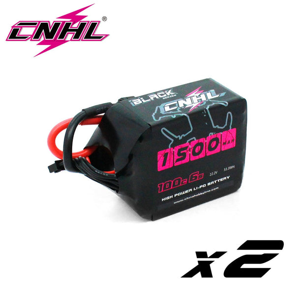2PCS CNHL Lipo Battery 4S 6S 14.8V 22.2V 1100mAh 1200mah 1300mah 1500mah 100C With XT60 For RC FPV Quadcopter Drone Airplane 2PCS CNHL Lipo Battery DailyAlertDeals 6S 1500mah 100C 2pcs United States 