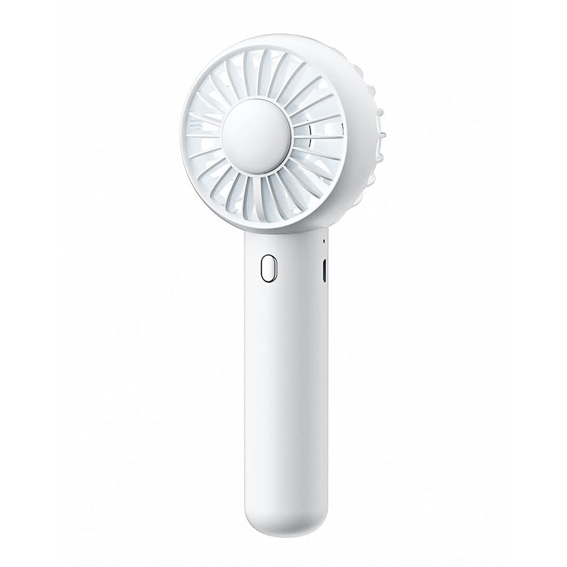 Mini Portable Fan Handheld USB Charging Fan Cooling Electric Fan 3 Speed Adjustment Powerful Dual Motor Outdoor Travel Mini Portable Fan DailyAlertDeals White China 
