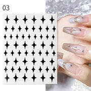 Nail Blue Butterfly Stickers Flowers Leaves Self Adhesive Decals 3D Transfer Sliders Wraps Manicure Foils DIY Decorations Tips 0 DailyAlertDeals A03  