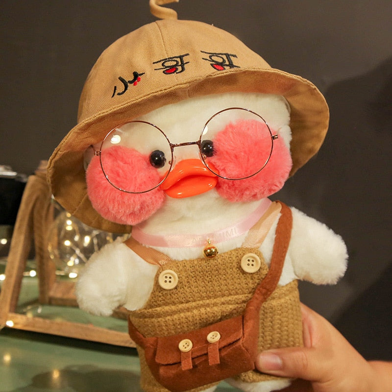 30cm Kawaii Plush LaLafanfan Cafe Duck Anime Toy Stuffed Soft Kawaii Duck Doll Animal Pillow Birthday Gift for Kids Children doll for girls DailyAlertDeals xiaogege-w  