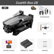XT6 Mini Drone 4K 1080P HD Camera WiFi Fpv Air Pressure Altitude Hold Foldable Quadcopter RC Dron Kid Toy Boys GIfts Mini Drone 4K 1080P HD Camera DailyAlertDeals Dual4K Box 2B USA 