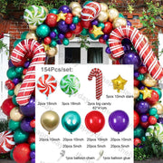 Christmas Balloon Arch Green Gold Red Box Candy Balloons Garland Cone Explosion Star Foil Balloons Christmas Decoration Party Christmas Balloons DailyAlertDeals Q 154pcs christmas Other 