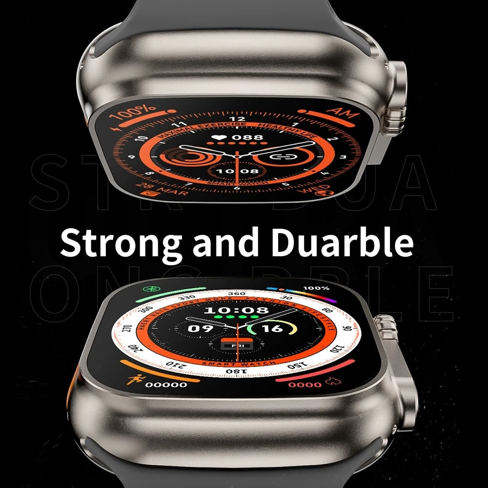 NEW Smart Watch Ultra Series 8 NFC 49MM Smartwatch Men Women Bluetooth Call Waterproof Wireless Charging HD Screen for Apple smart watch DailyAlertDeals   