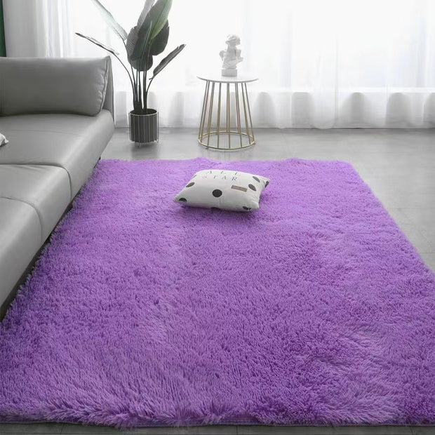 Plush living room Carpets Plush Rugs for bedroom Floor Soft Coozy Fluffy Carpets Carpets & Rugs DailyAlertDeals Purple 1400mm x 2000mm 
