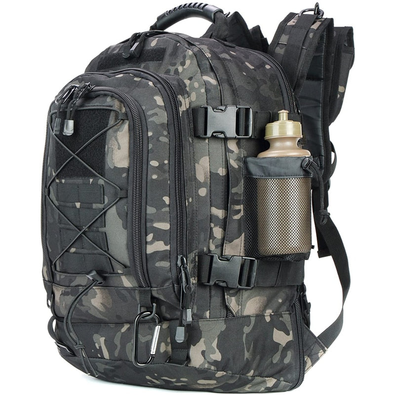 60L Military Tactical Backpack Army Molle Assault Rucksack 3P Outdoor Travel Hiking Rucksacks Camping Hunting Climbing Bags 0 DailyAlertDeals Black Camo China 