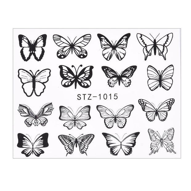 1Pcs Water Nail Decal and Sticker Flower Leaf Tree Green Simple Summer DIY Slider for Manicure Nail Art Watermark Manicure Decor 0 DailyAlertDeals TA610  