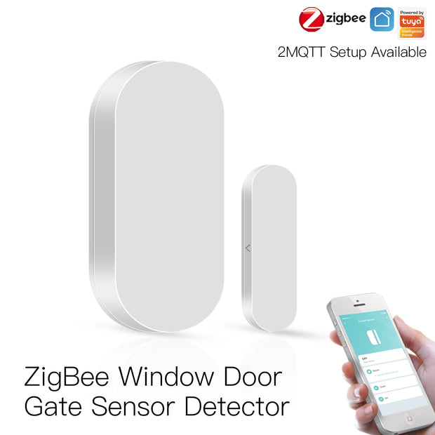 Tuya ZigBee/Wifi Smart Window Door Gate Sensor Detector Smart Home Security Alarm System Smart Life Tuya App Remote Control Home Alarm Systems DailyAlertDeals Zigbee Door Sensor United States 