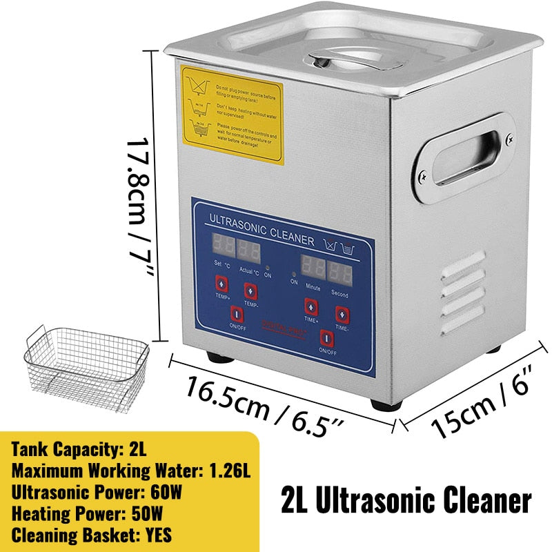 VEVOR 1.3L 2L 3L 6L 10L 15L 22L 30L Ultrasonic Cleaner Lave-Dishes Portable Washing Machine Diswasher Ultrasound Home Appliances Ultrasonic Dishwasher dish Cleaner DailyAlertDeals 2L Australia 