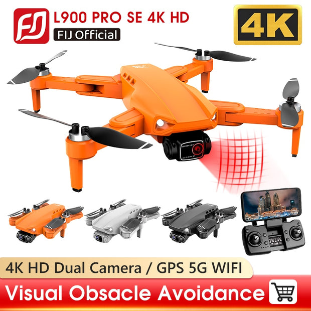L900 PRO SE 4K HD Dual Camera Drone Visual Obstacle Avoidance Brushless Motor GPS 5G WIFI RC Dron Professional FPV Quadcopter Camera Drone DailyAlertDeals   