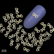 100Pcs/Lot Gold Metal Nail Decals Ultra-thin Flakes Nail Bling Rhinestone Cute 3D Nail Art Decorations Charm Nail Art Rivets 0 DailyAlertDeals 233  