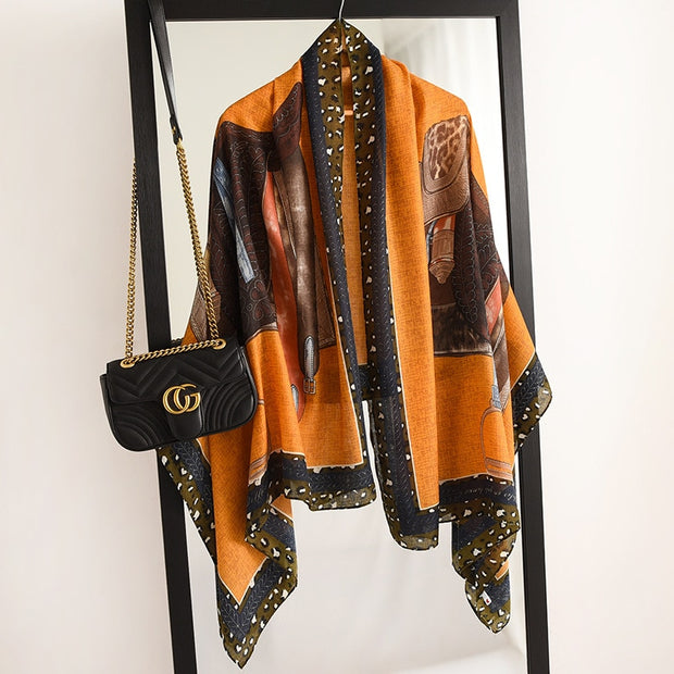 2022 New Design Brand Women Scarf Fashion Print Cotton Spring Winter Warm Scarves Hijabs Lady Pashmina Foulard Bandana Plaid 0 DailyAlertDeals m43-2 180x90cm 