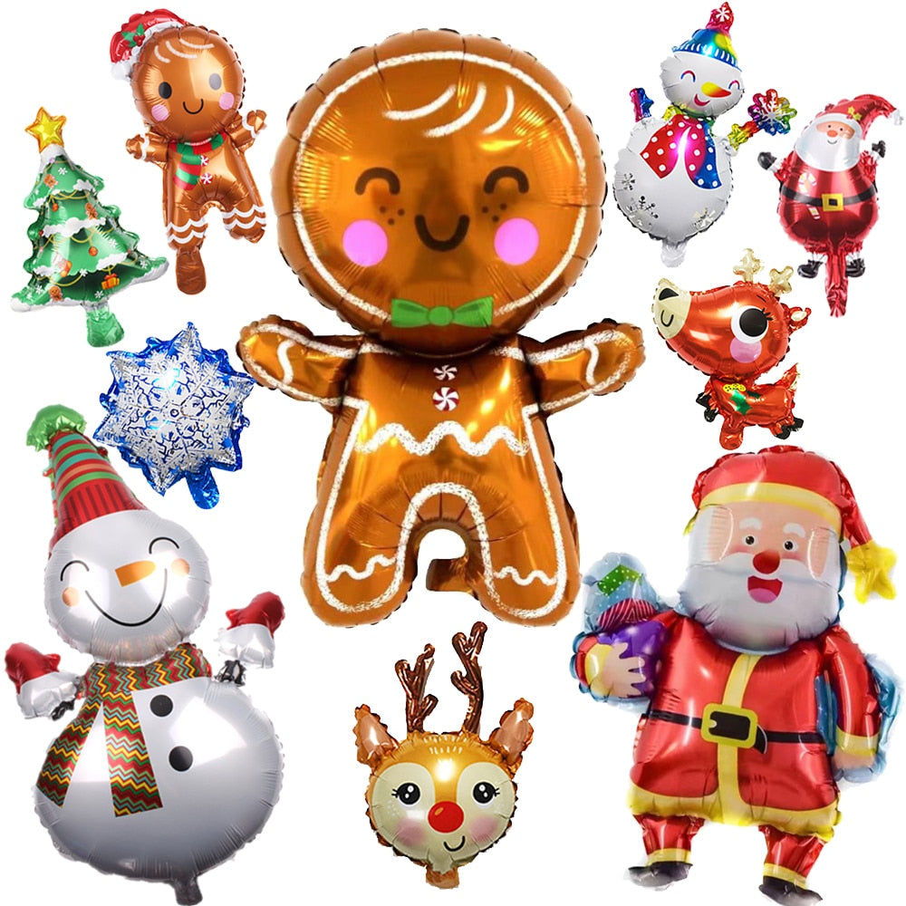 1pc Jumbo Gingerbread Man Foil Balloons Christmas Balloon Xmas Helium Foil Balloon Christmas Party Supplies New Year Decoration 0 DailyAlertDeals   