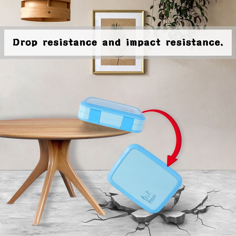 Portable Lunch Box Microwave LunchBox Sealed Salad Box Outdoor Camping Bento Box Tableware Picnic Food Storage Container For Kid Lunch box for kids DailyAlertDeals   