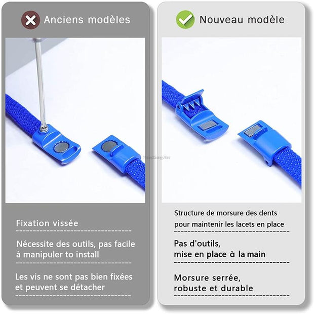 Colorful Magnetic Lock Shoelaces without ties Elastic Laces Sneakers No Tie Shoe laces Kids Adult Flat Shoelace Rubber Bands 0 DailyAlertDeals   