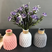 Modern Flower Vase Imitation Ceramic Flower Pot Decoration Home Plastic Vase Flower Arrangement Nordic Style Home Decoration Vases Flower Pots DailyAlertDeals   