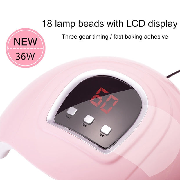 Nail Dryer LED Nail Lamp UV Lamp for Curing All Gel Nail Polish With Motion Sensing Manicure Pedicure Salon Tool 0 DailyAlertDeals   
