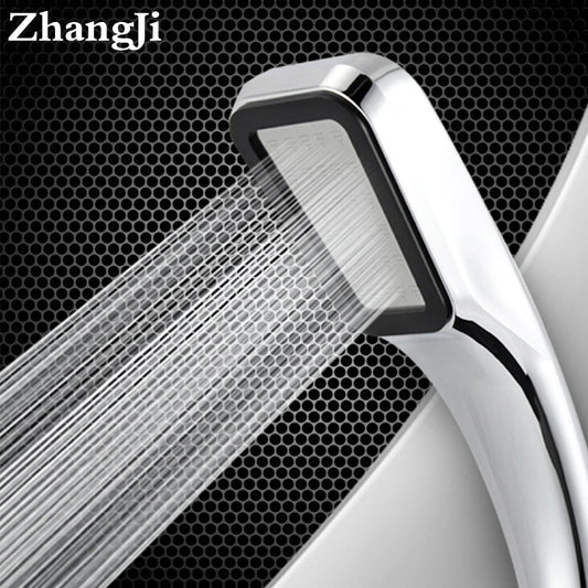 ZhangJi 300 Holes High Pressure Rainfall Shower Head Water Saving 3 Color Chrome Black White Sprayer Nozzle Bathroom Accessories High Pressure Rainfall Shower DailyAlertDeals   