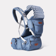 Sunveno Ergonomic Baby Carrier Baby Kangaroo Child Hip Seat Tool Baby Holder Sling Wrap Backpacks Baby Travel Activity Gear Baby Carrier DailyAlertDeals General blue  