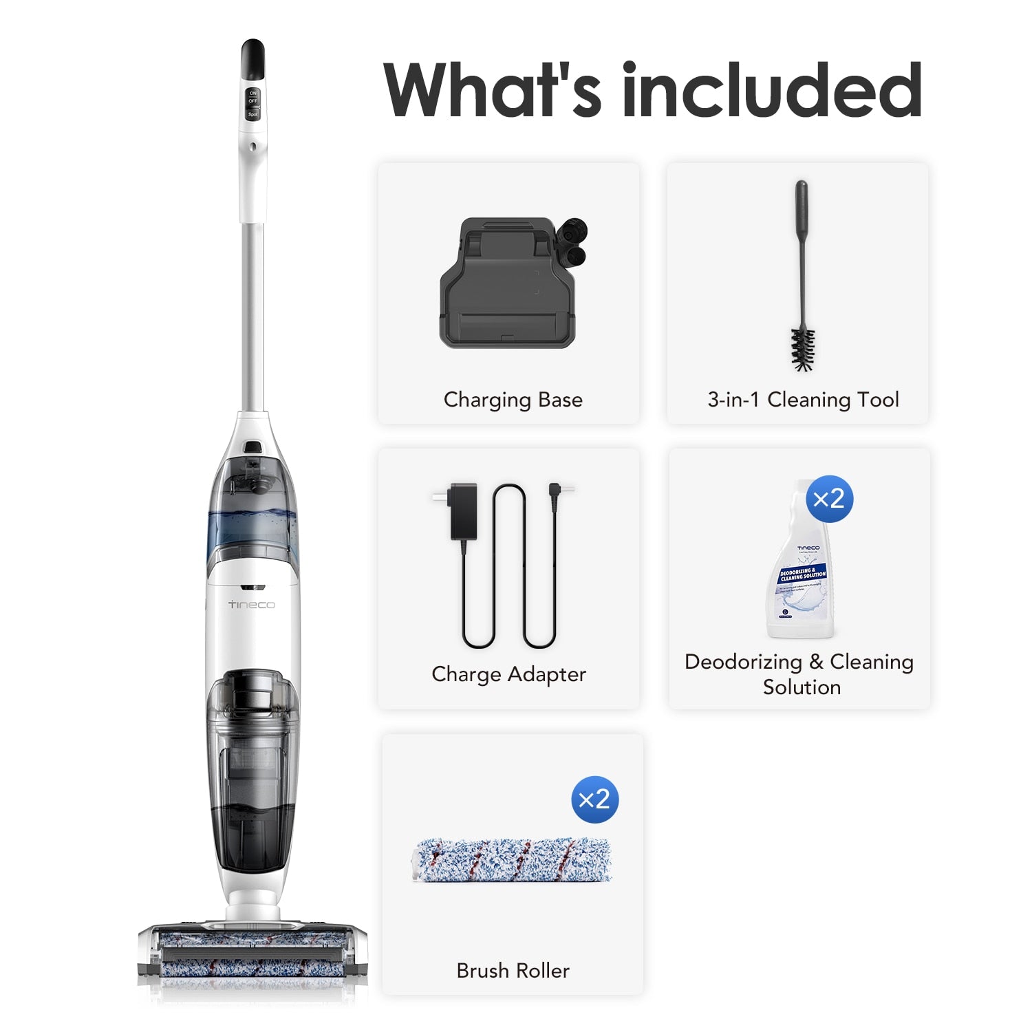 Tineco iFloor Complete Cordless Wireless Wet Dry Vacuum Cleaner Multi-Surface Smart Handheld Floor Washer Cordless Vacuums DailyAlertDeals   