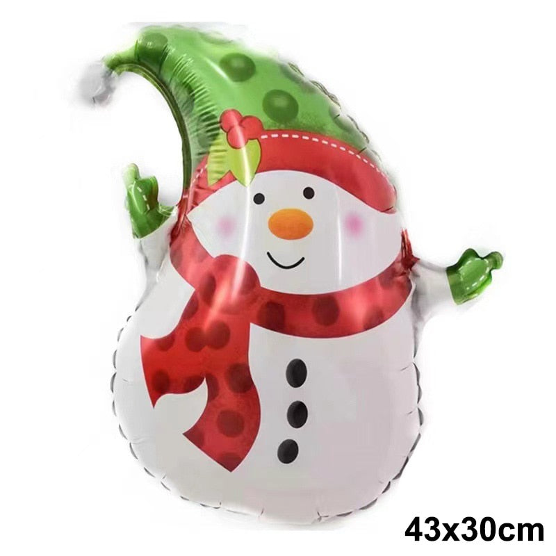 1pc Jumbo Gingerbread Man Foil Balloons Christmas Balloon Xmas Helium Foil Balloon Christmas Party Supplies New Year Decoration Balloons DailyAlertDeals mini snowman3 As pitures show 