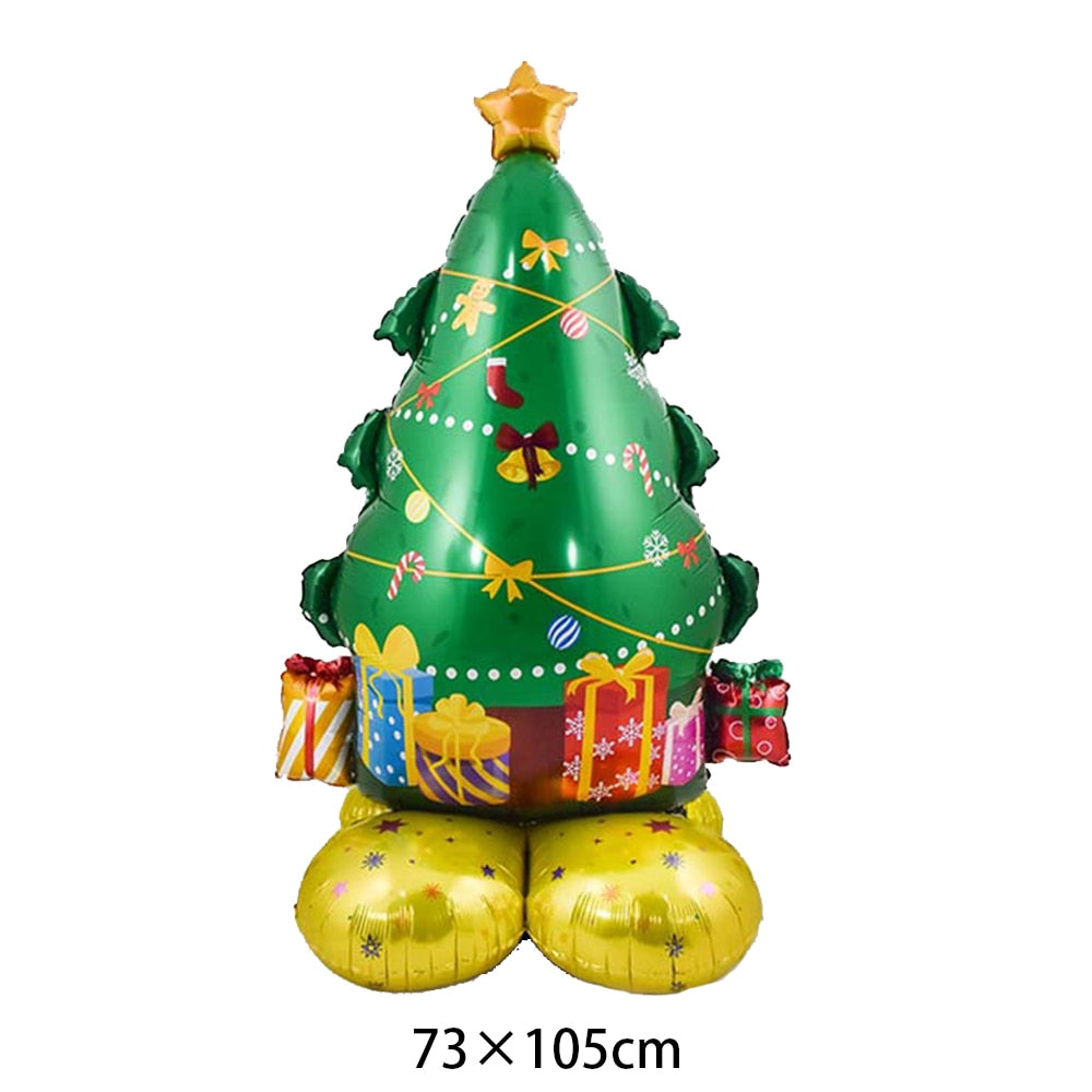 1pc Jumbo Gingerbread Man Foil Balloons Christmas Balloon Xmas Helium Foil Balloon Christmas Party Supplies New Year Decoration Balloons DailyAlertDeals Burgundy As pitures show 