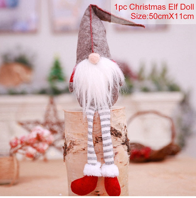 Christmas Doll Ornaments Merry Christmas Decorations For Home Table Decor Xmas Gift 2022 Navidad Happy New Year Decor 2023 Noel Christmas elf doll DailyAlertDeals Xmas doll 19 China 