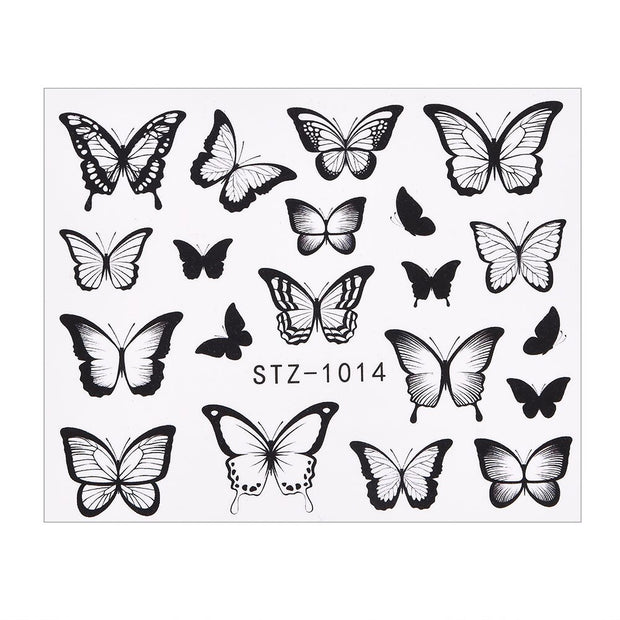 1Pcs Water Nail Decal and Sticker Flower Leaf Tree Green Simple Summer DIY Slider for Manicure Nail Art Watermark Manicure Decor 0 DailyAlertDeals TA609  