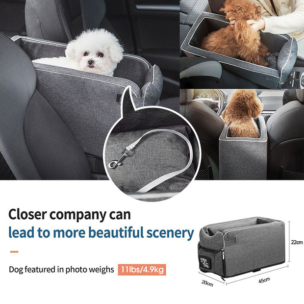Portable Cat Dog Bed Travel Central Control Car Safety Pet Seat Transport Dog Carrier Protector For Small Dog Chihuahua Teddy 0 DailyAlertDeals   