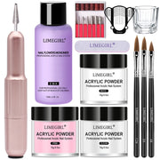 Acrylic Powder Set for Nails Extension Pink White Clear Acrylic Nail Kit with Liquid Monomer Nail Art Acrylic Liquid Set Brush Acrylic Powder for Nail Extension DailyAlertDeals   