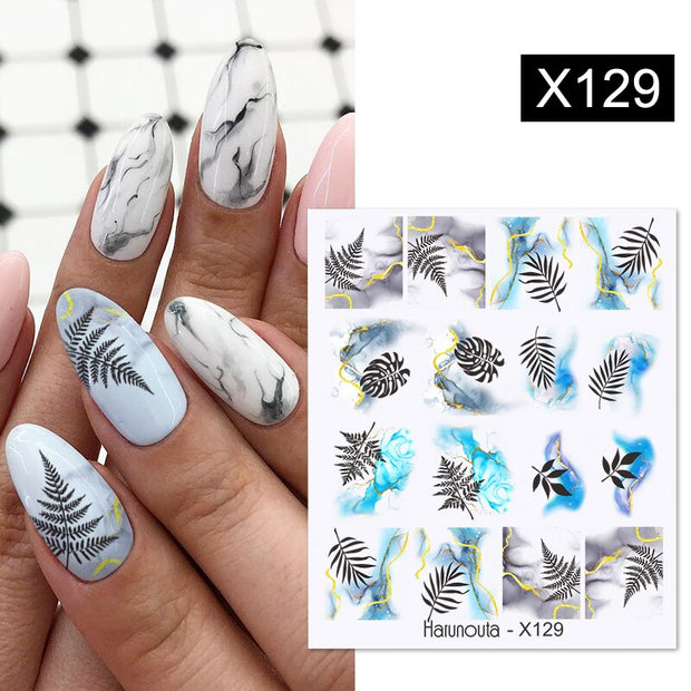 Harunouta Valentine's Day Love Heart Pattern Water Decals Stickers Christmas Snowflakes Design Slider For Nails Art Decoration 0 DailyAlertDeals X129  