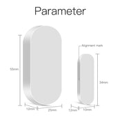 Tuya ZigBee/Wifi Smart Window Door Gate Sensor Detector Smart Home Security Alarm System Smart Life Tuya App Remote Control Home Alarm Systems DailyAlertDeals   