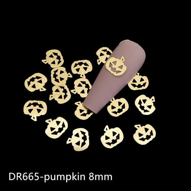 100Pcs/Lot Gold Metal Nail Decals Ultra-thin Flakes Nail Bling Rhinestone Cute 3D Nail Art Decorations Charm Nail Art Rivets 0 DailyAlertDeals 665  