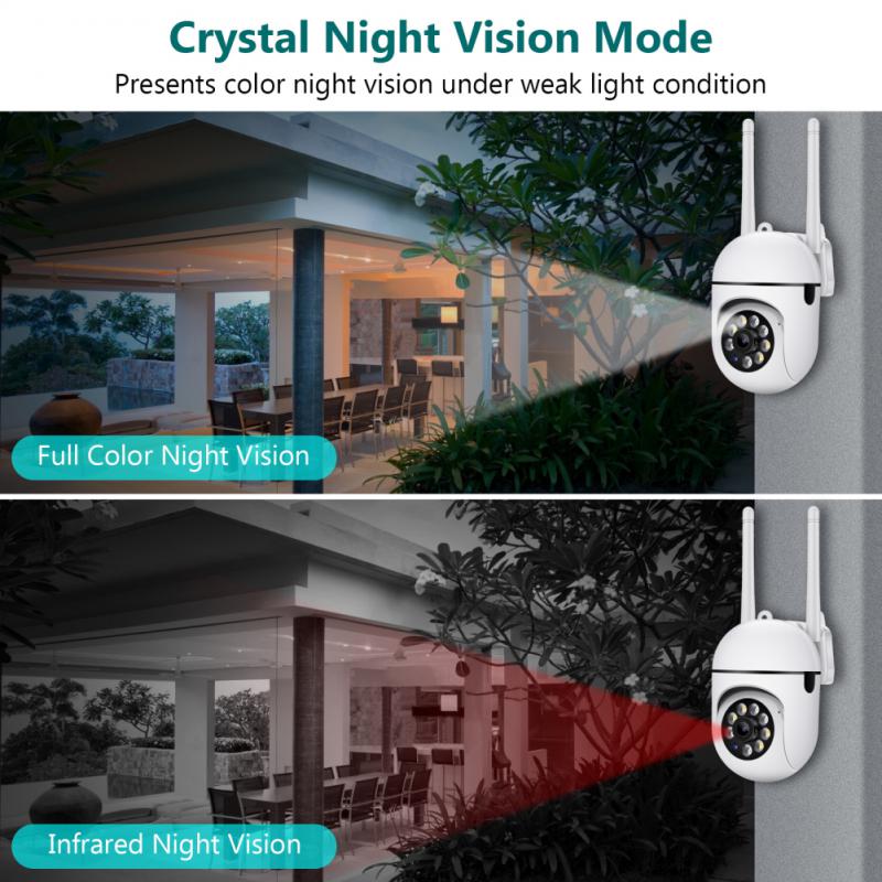 2.4+5G WiFi IP Camera 4X Zoom Outdoor Surveillance Camera Color Night Vision Ai Human Detection Security CCTV Mini Camera New 0 DailyAlertDeals   