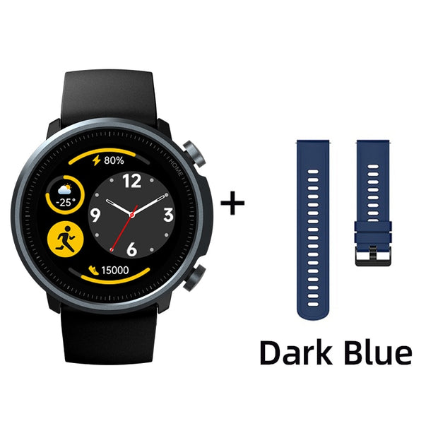 Mibro A1 Smartwatch Global Version Blood Oxygen Heart Rate Monitor 5ATM Waterproof Fashion Bluetooth Sport Men Women Smart Watch smart watch DailyAlertDeals Add Blue Strap  