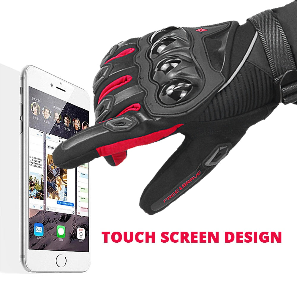 Motorcycle Gloves Windproof Waterproof Guantes Moto Men Motorbike Riding Gloves Touch Screen Moto Motocross Gloves Winter Motorbike Riding Gloves DailyAlertDeals   