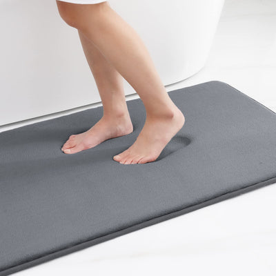 Memory Foam Bath Mat Anti-Slip Shower Carpet Soft Foot Pad Decoration Floor Protector Absorbent Quick Dry Bathroom Rug Mats & Rugs DailyAlertDeals   