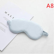 1Pc Eyeshade Sleeping Eye Mask Cover Eyepatch Blindfold Solid Portable New Rest Relax Eye Shade Cover Soft Pad eye cover DailyAlertDeals as pic 7  