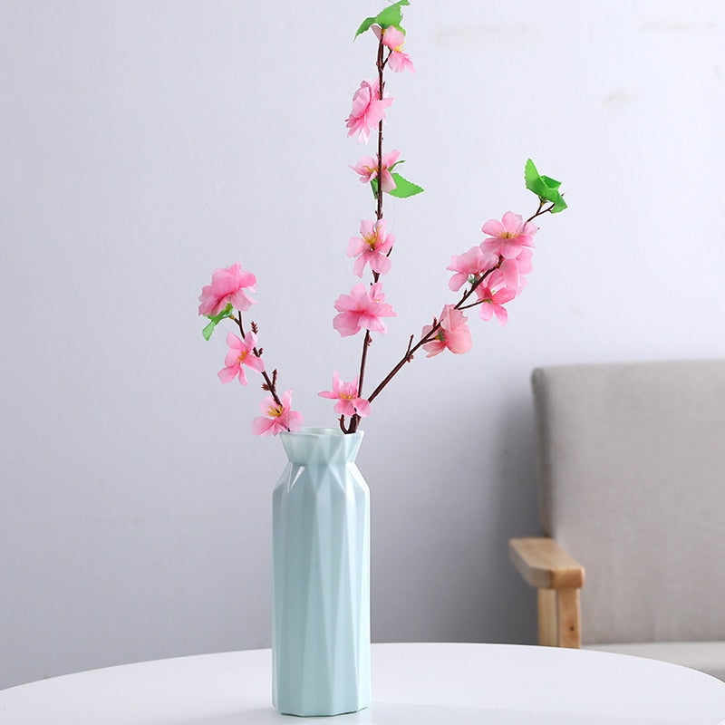 Nordic Style Flower Vase Living Room Decoration Ornaments Modern Origami Plastic Vases Pot for Flower Arrangements Home Decor ornaments DailyAlertDeals   