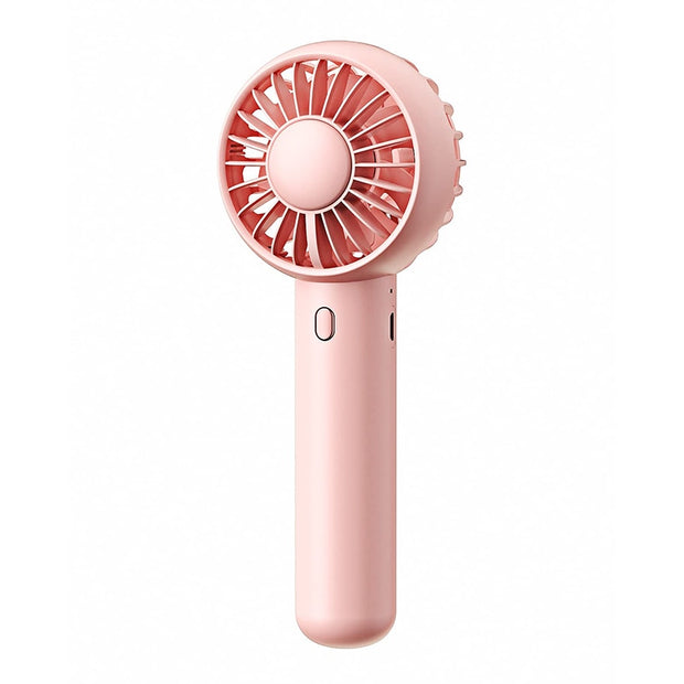 Mini Portable Fan Handheld USB Charging Fan Cooling Electric Fan 3 Speed Adjustment Powerful Dual Motor Outdoor Travel Mini Portable Fan DailyAlertDeals Pink China 