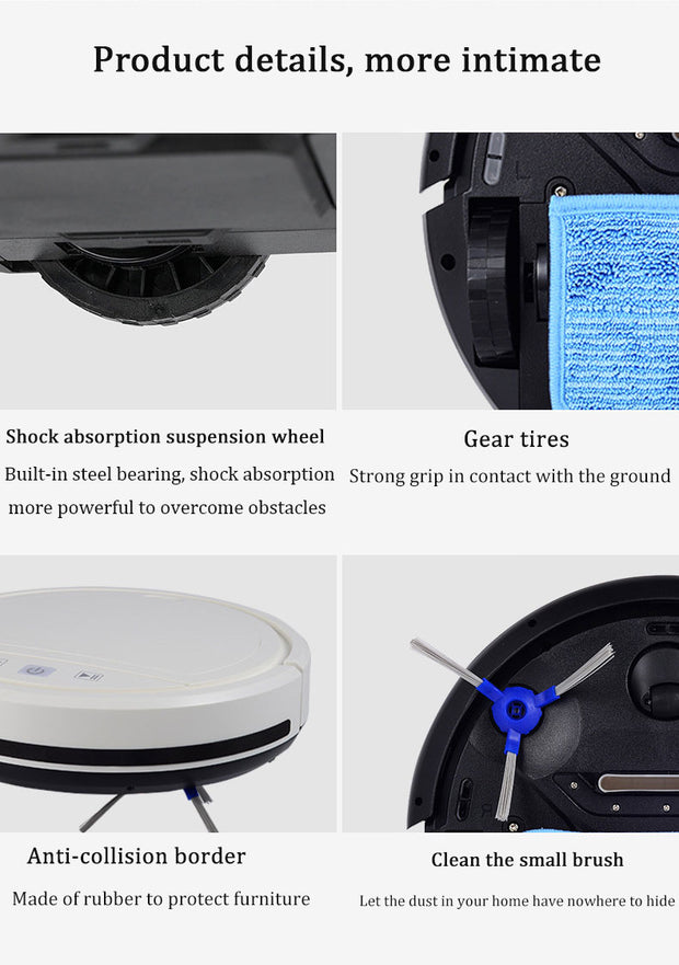 Robot Vacuum Cleaner 2500PA Smart Remote Control Wireless AutoRecharge Floor Sweeping Cleaning appliance Vacuum Cleaner For Home 0 DailyAlertDeals   