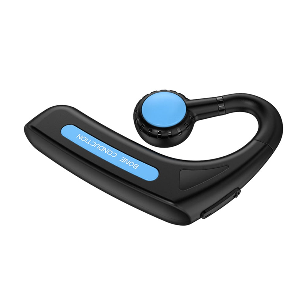 Bone Conduction TWS Headphones Wireless Bluetooth 5.1 Headset Noise Reduction Stereo Ear Clip Earbuds Waterproof Sport Earphone 0 DailyAlertDeals Blue China 