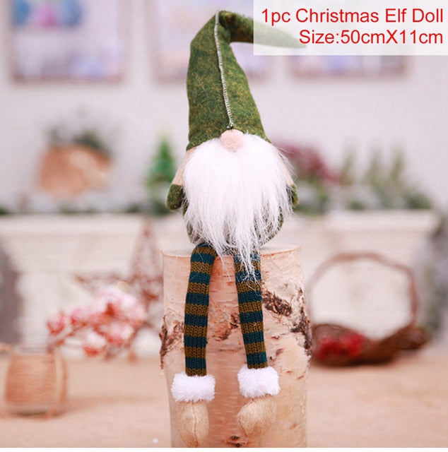 Christmas Doll Ornaments Merry Christmas Decorations For Home Table Decor Xmas Gift 2022 Navidad Happy New Year Decor 2023 Noel Christmas elf doll DailyAlertDeals Xmas doll 18 China 
