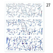 The New Heart Love Design Gold Sliver 3D Nail Art Sticker English Letter French Striping Lines Trasnfer Sliders Valentine Decor Nail Stickers DailyAlertDeals French 27  