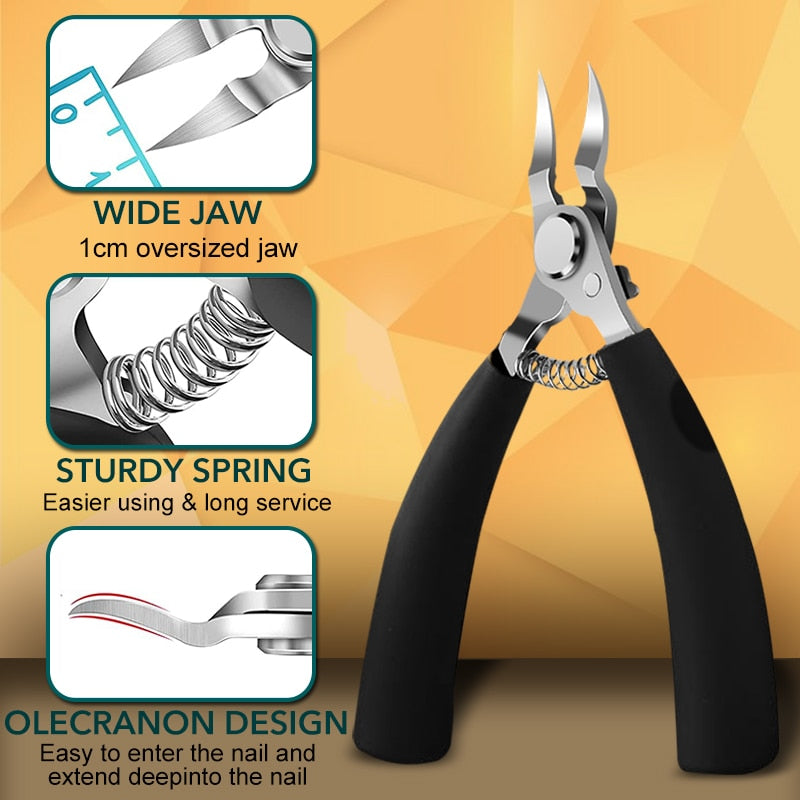 Toe Nail Clippers Nail Correction Thick Nail Ingrown Toenails Nippers Dead Skin Nail Art Pedicure Care Plier Cutter Scissor Tool Nail Clippers DailyAlertDeals   