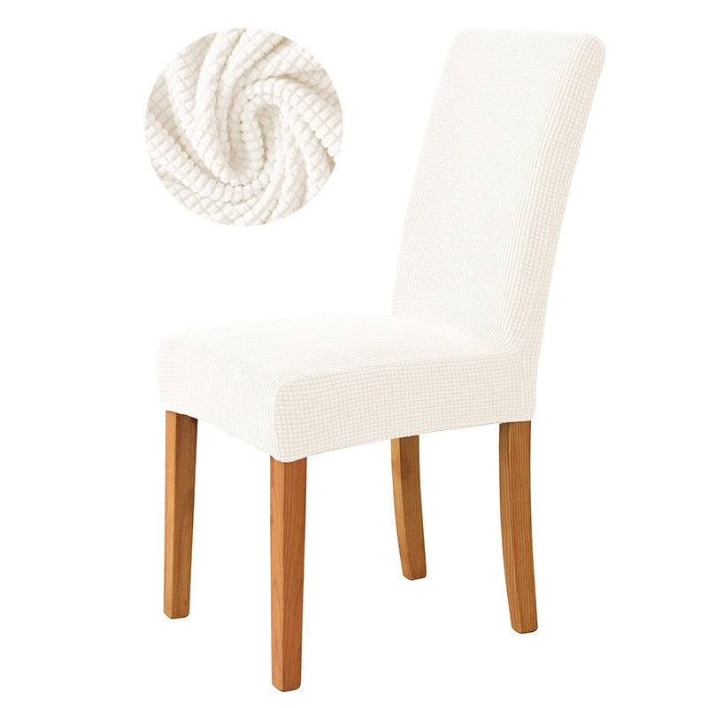 1/2/4/6 Pieces jacquard fabric Chair Cover Universal Size Most Cheap Chair Covers Seat Slipcovers For Dining Room Home Decor high chair covers DailyAlertDeals Ivory China 1 Piece