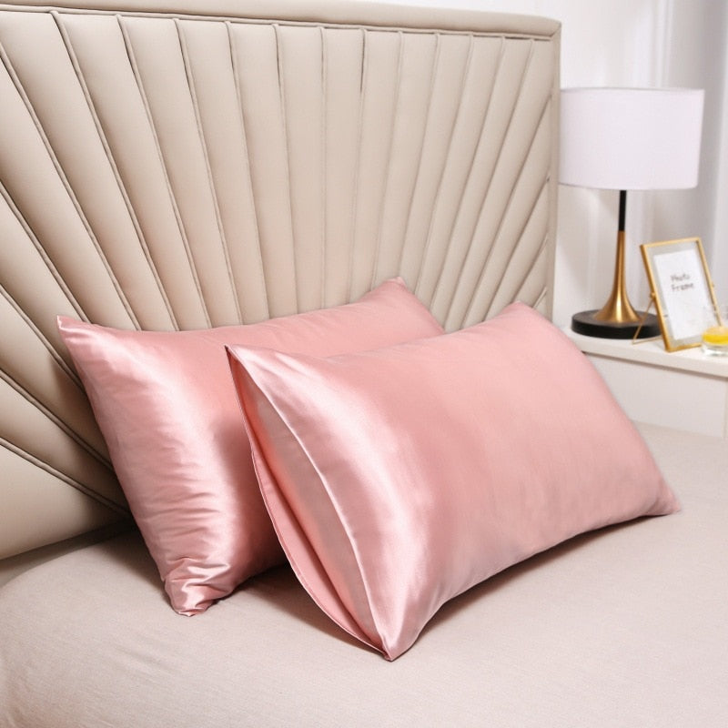 Pillowcase 100% Silk  Pillow Cover Silky Satin Hair Beauty Pillow case Comfortable Pillow Case Home Decor wholesale Pillowcases & Shams DailyAlertDeals   