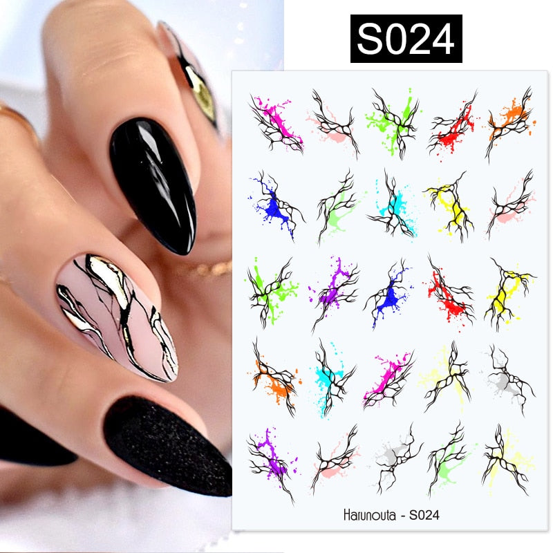 French 3D Nail Decals Stickers Stripe Line French Tips Transfer Nail Art Manicure Decoration Gold Reflective Glitter Stickers nail art DailyAlertDeals S024  