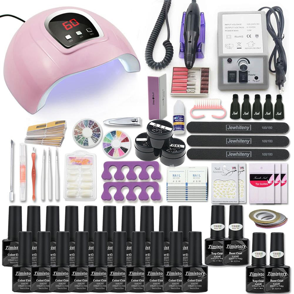 Super Manicure Set for Nail Kit with led Nail lamp 20000RPM Nail drill Machine Nail Polish Kit Acrylic Kit Nail Art Tools Set Manicure Care Tool DailyAlertDeals X4-20-2000 China 